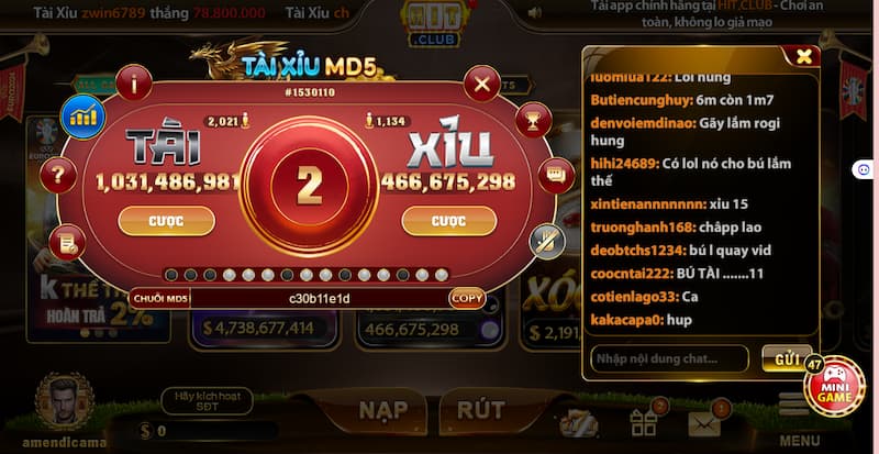 Tài xỉu MD5 HitClub: Sân chơi tài xỉu hấp dẫn nhất năm 3 Tại sao nên lựa chọn tham gia MD5